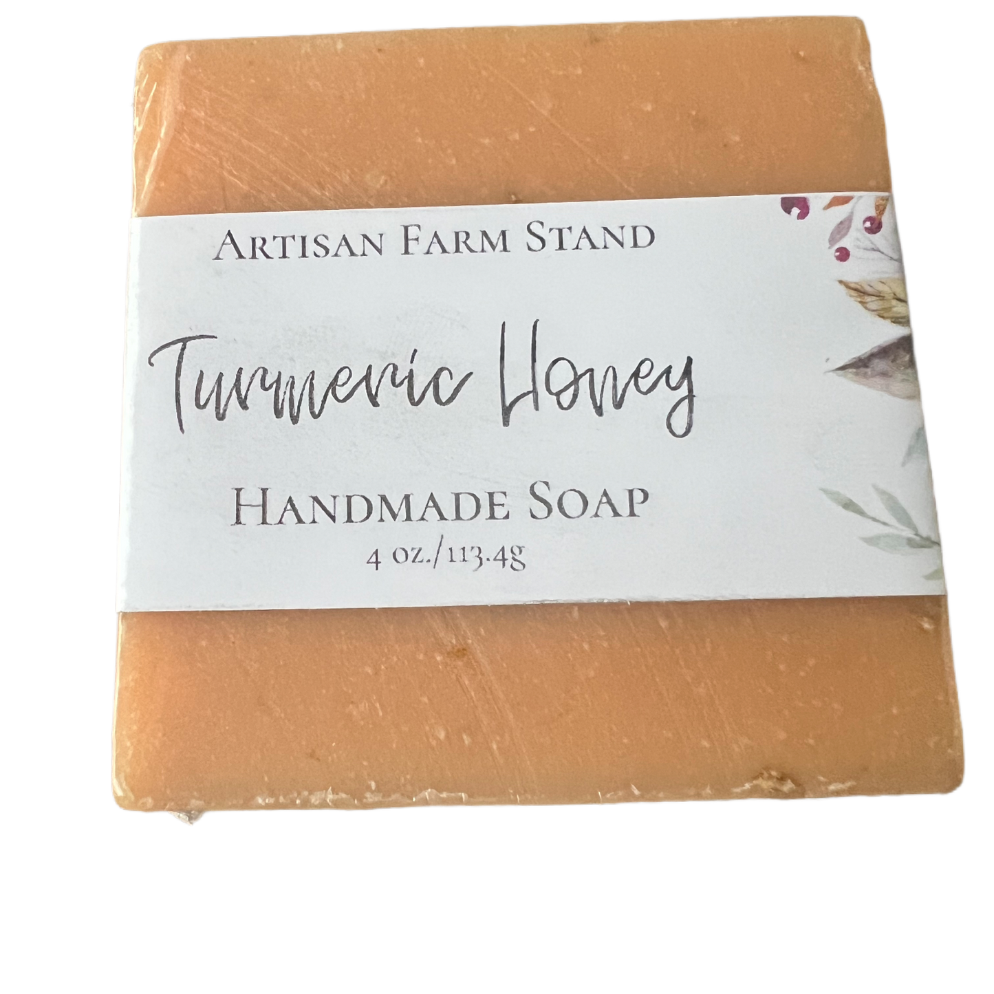 Turmeric Honey Soap Bar by Artisan Farm Stand, handmade and eco-friendly.