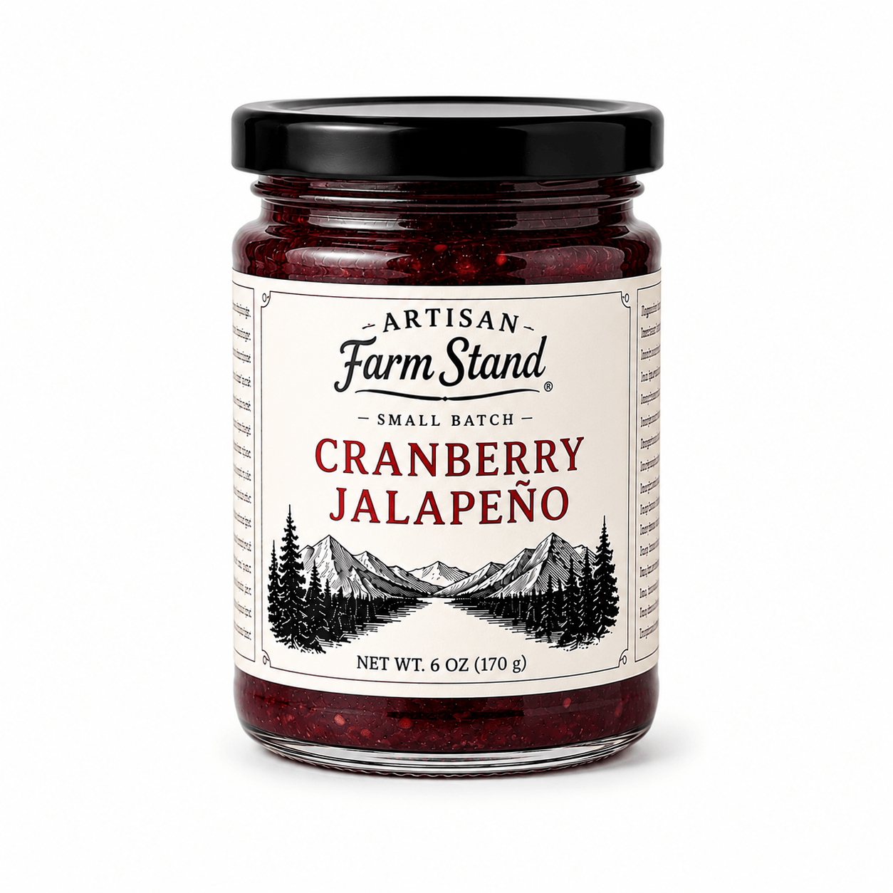 Artisan Farm Stand Cranberry Jalapeño Jam | Small Batch Sweet & Spicy Fruit Preserve | 6 oz - Artisan Farm Stand