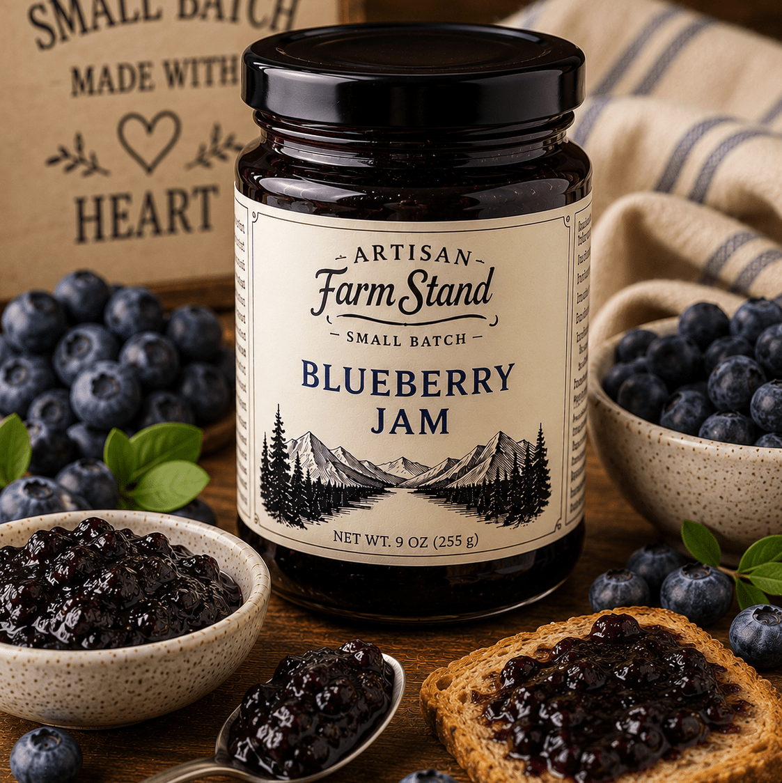 Blueberry Jam - Artisan Farm Stand