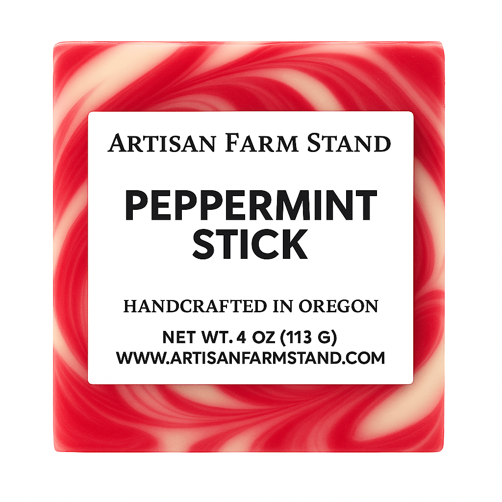 Peppermint Stick Bar Soap - Artisan Farm Stand