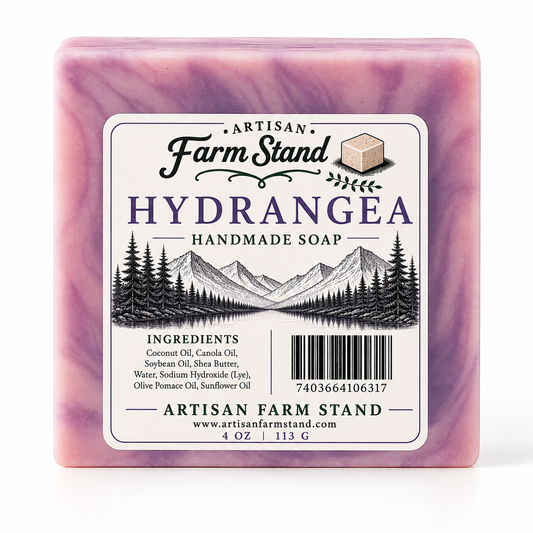 Hydrangea Handmade Bar Soap | Artisan Farm Stand