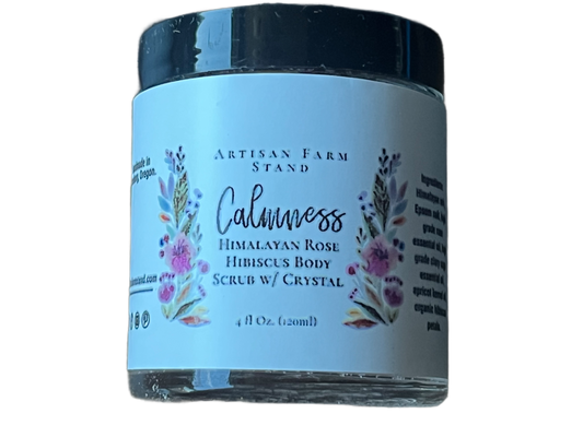 Himalayan Rose Hibiscus Body Scrub w/ Crystal