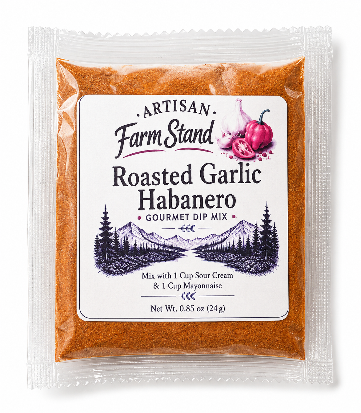 Roasted Garlic Habanero Dip Mix