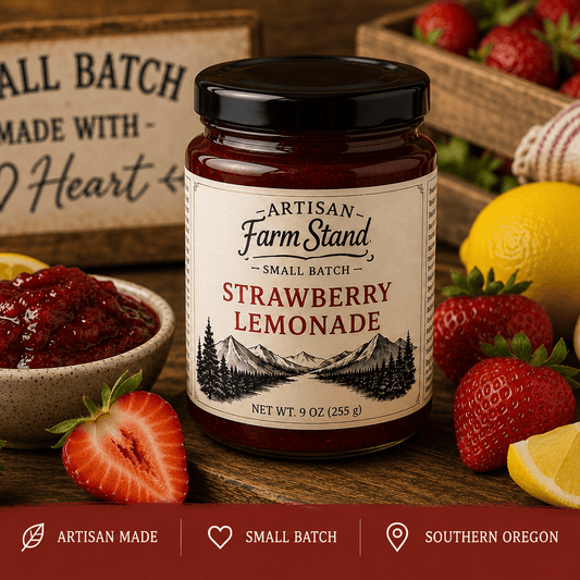 Artisan Farm Stand Strawberry Lemonade Jam – Small Batch Handmade Jam – 9 oz - Artisan Farm Stand