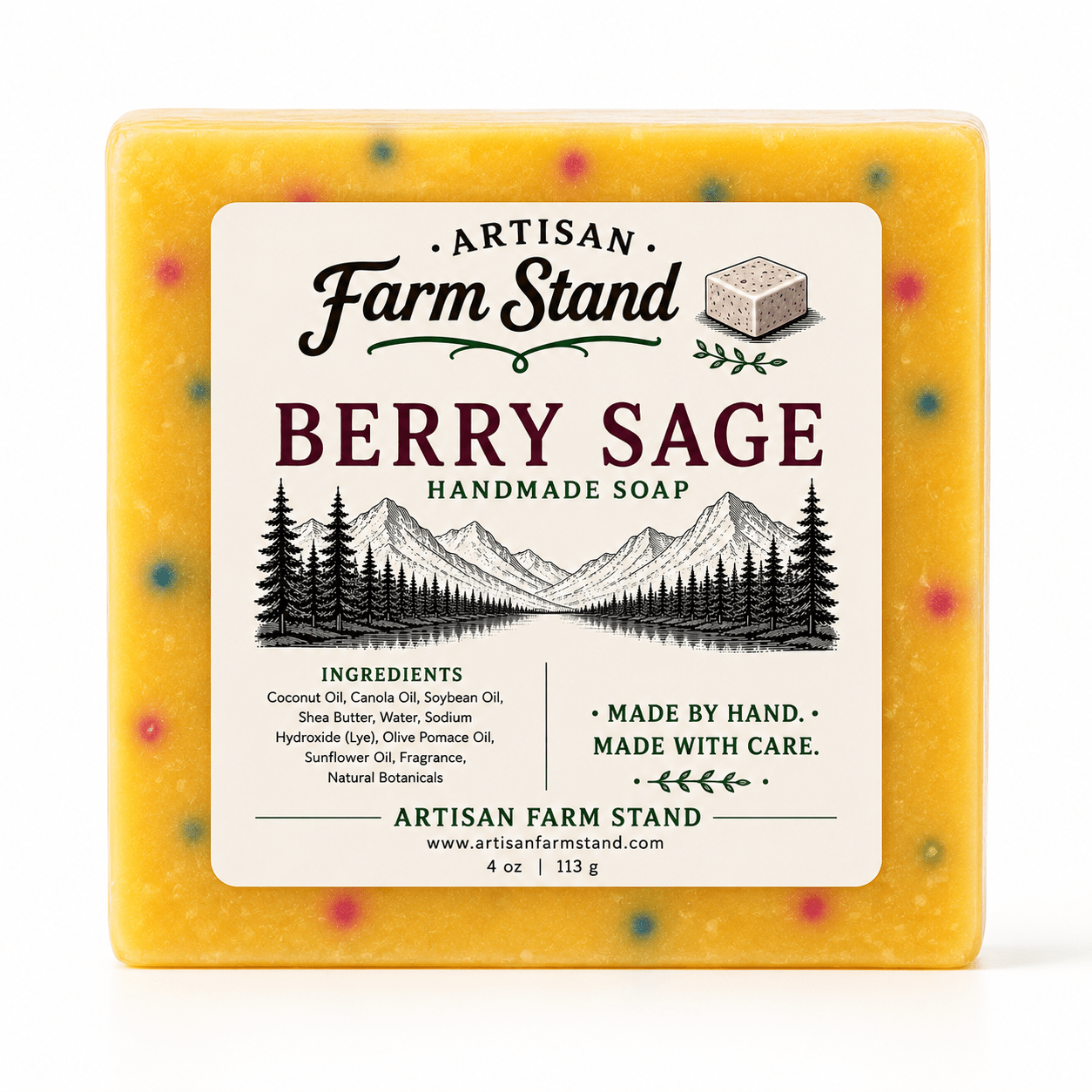 Berry Sage Bar Soap - Artisan Farm Stand
