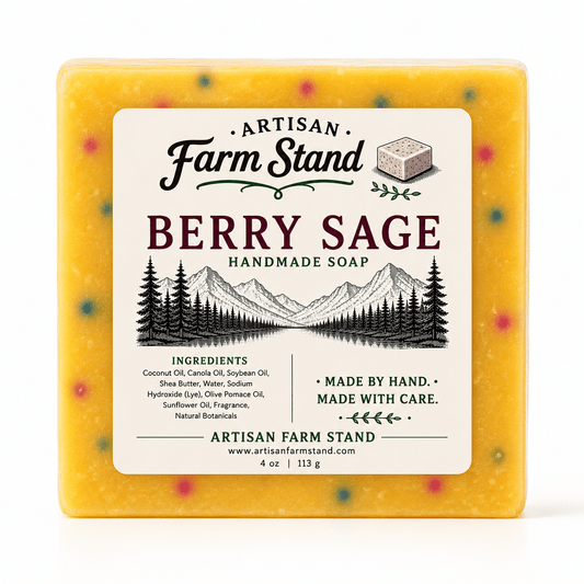Berry Sage Bar Soap - Artisan Farm Stand