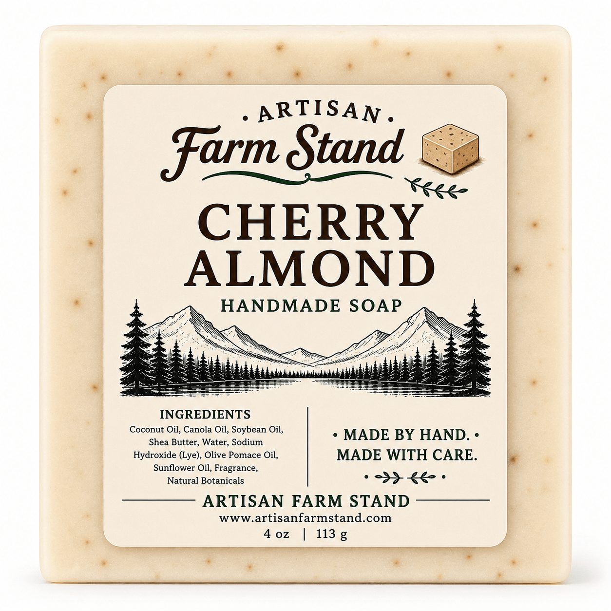 Cherry Almond Bar Soap - Artisan Farm Stand