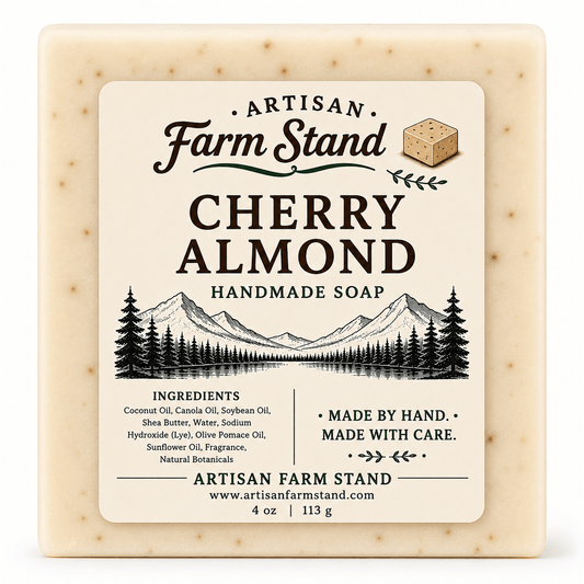 Cherry Almond Bar Soap - Artisan Farm Stand