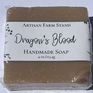 Dragon's Blood Bar Soap by Artisan Farm Stand, 4 oz, handmade, luxurious skin hydration, captivating fragrance.