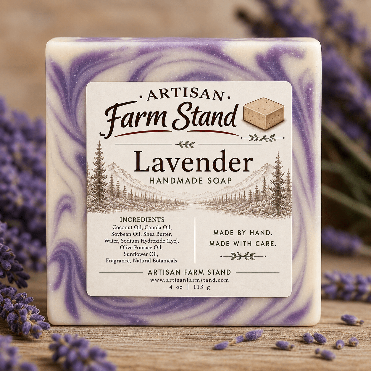 Lavender Bar Soap - Artisan Farm Stand