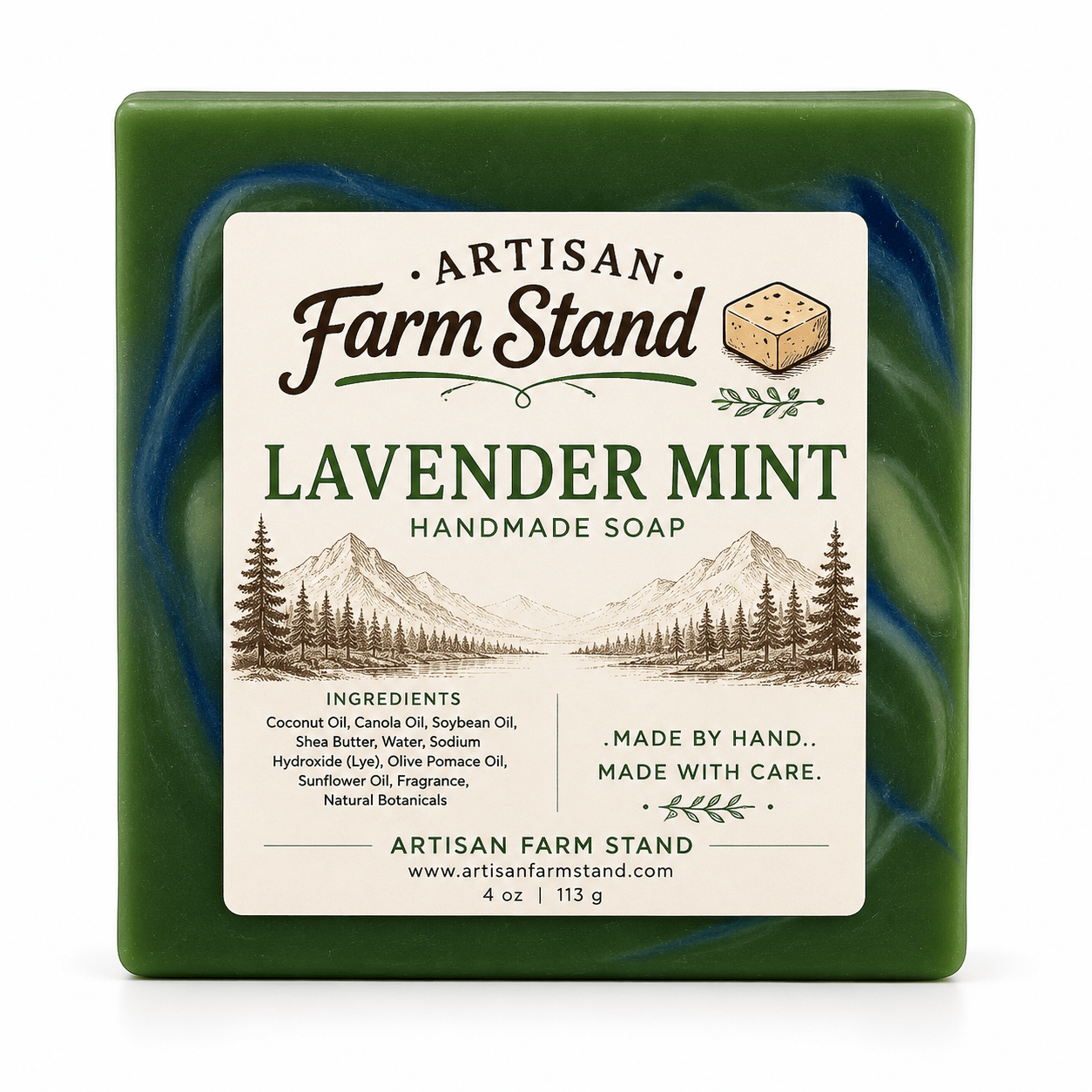 Lavender Mint Bar Soap - Artisan Farm Stand