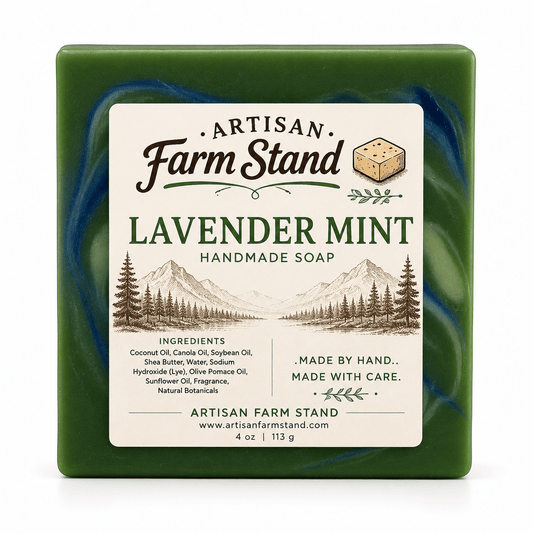 Lavender Mint Bar Soap - Artisan Farm Stand