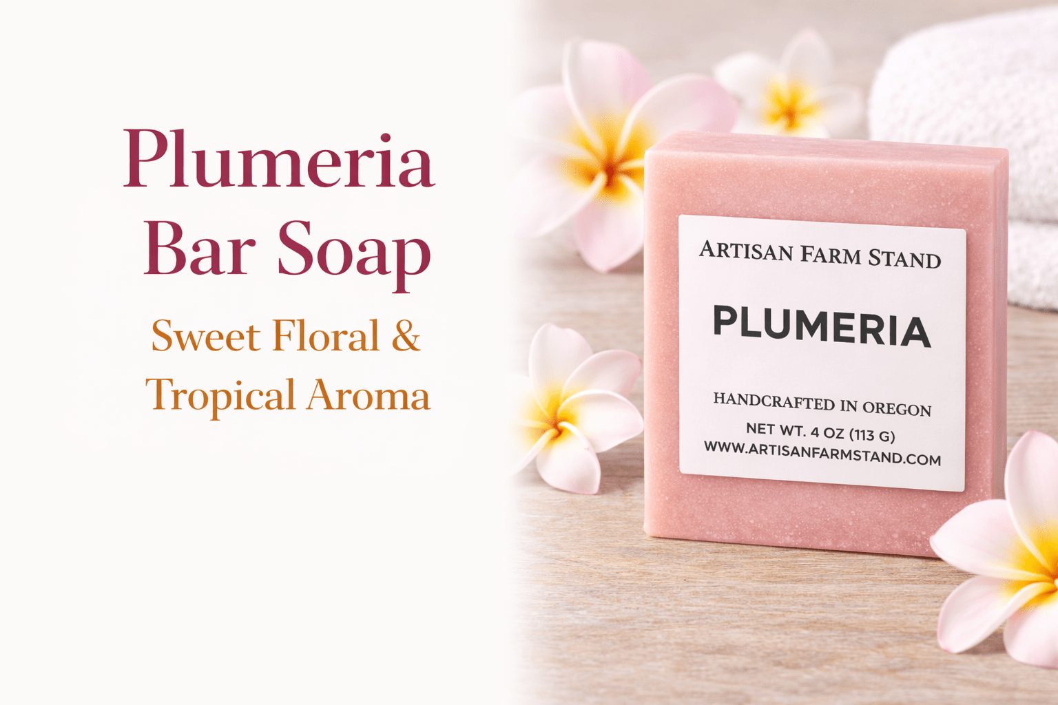 Plumeria Bar Soap - Artisan Farm Stand
