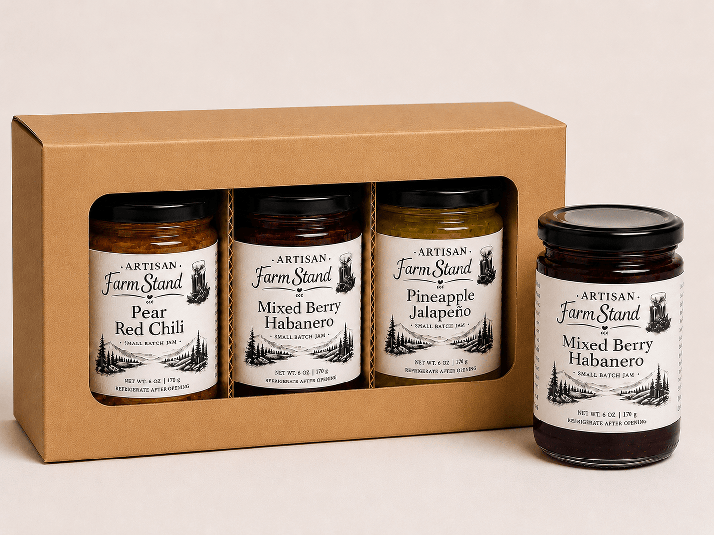 Sweet Heat Trio – Gourmet Artisan Jam Collection - Artisan Farm Stand