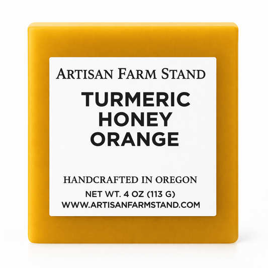 Turmeric Honey Goat's Milk Soap Bar - Artisan Farm Stand