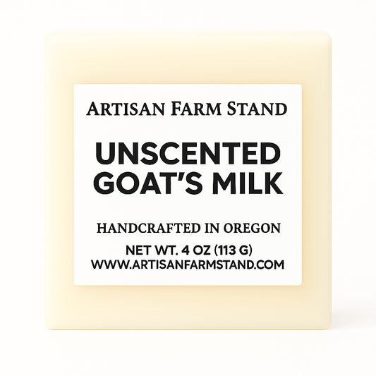 Unscented Goat’s Milk Bar Soap - Artisan Farm Stand
