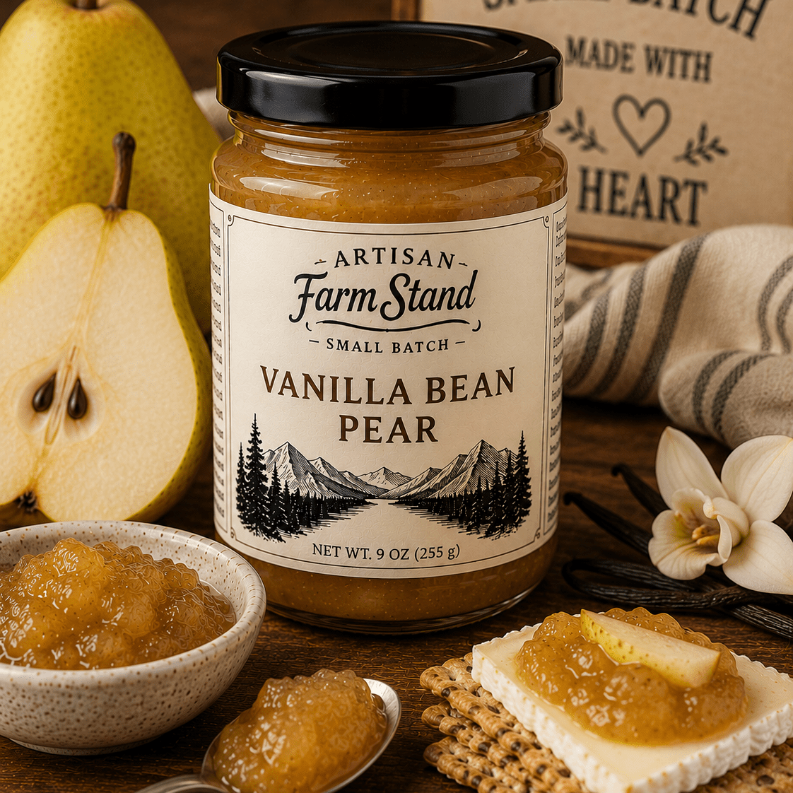 Vanilla Bean Pear Jam - Artisan Farm Stand